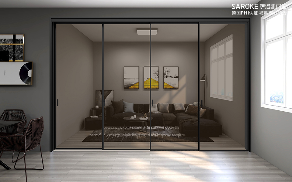 全景?皎月四聯動吊趟門